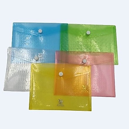 Flamingo ซองกระดุมพลาสติก 9383 A5 ขนาด 25 × 13.5 ซม. ( ราคา / 1 ซอง)