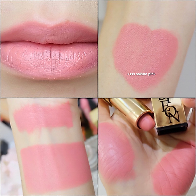 Byeon Unnie Soft Matte 195 sakura pink ซากุระ พิงค์น้องชมพูซากุระน่ารัก โซคิ้วตี้คุณหนูคุณใจสุดๆ🌸