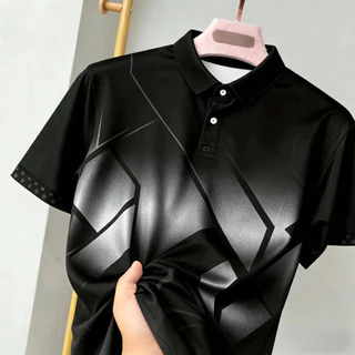 เสื้อคอปกชายคุณภาพสูง 2026 เครื่องแบบกรมส่งเสริมการปกครองท้องถิ่น เสื้อโปโลแบบเรียบพิมพ์ลายสี่สี "เสื้อกรมส่งเสริมการปกครองท้องถิ่น