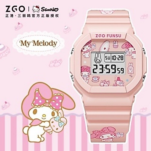 ZGO x Sanrio Melody น่ารักนาฬิกาข้อมืออิเล็กทรอนิกส์ สําหรับผู้หญิง  นาฬิกาเด็ก นักเรียนมัธยมต้นมอบของขวัญ 8611