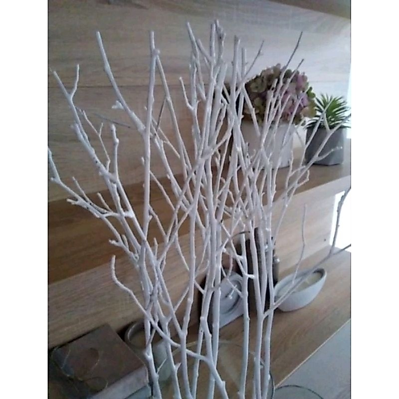 กิ่งไม้แห้ง ทาสีขาว ตกแต่งทั่วไปงาน DIYขนาด80-100-120cmชุด10กิ่ง