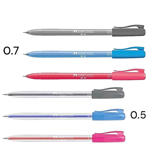 ปากกาลูกลื่น Faber Castell NX23 0.5มม. และ 0.7 มม.  ต่อเเท่ง