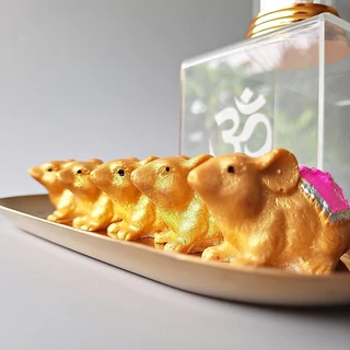 หนูมุสิกะเรซิ่น สีประจำวันเกิด เสริมพลังบูชาพระพิฆเนศ MOUSE02