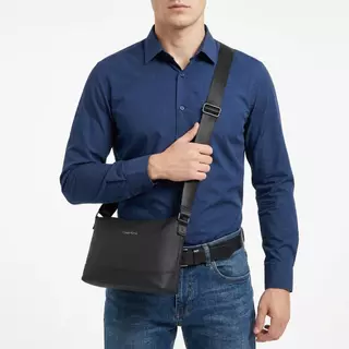 LABER LEE Mens Crossbody Bag Water Resistance Oxford Fabric Shoulder Bag Casual Sling Messenger Bag for Work Business Travel Daily Use