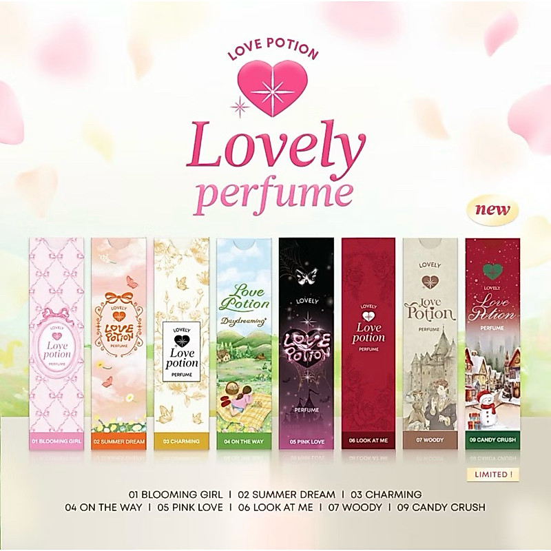 กดสั่งซื้อได้เลยค่ะ เลือกกลิ่น น้ำหอมซ้อการ์ด LOVELY PERFUME น้ำหอมเลิฟโพชั่นเลิฟลี่