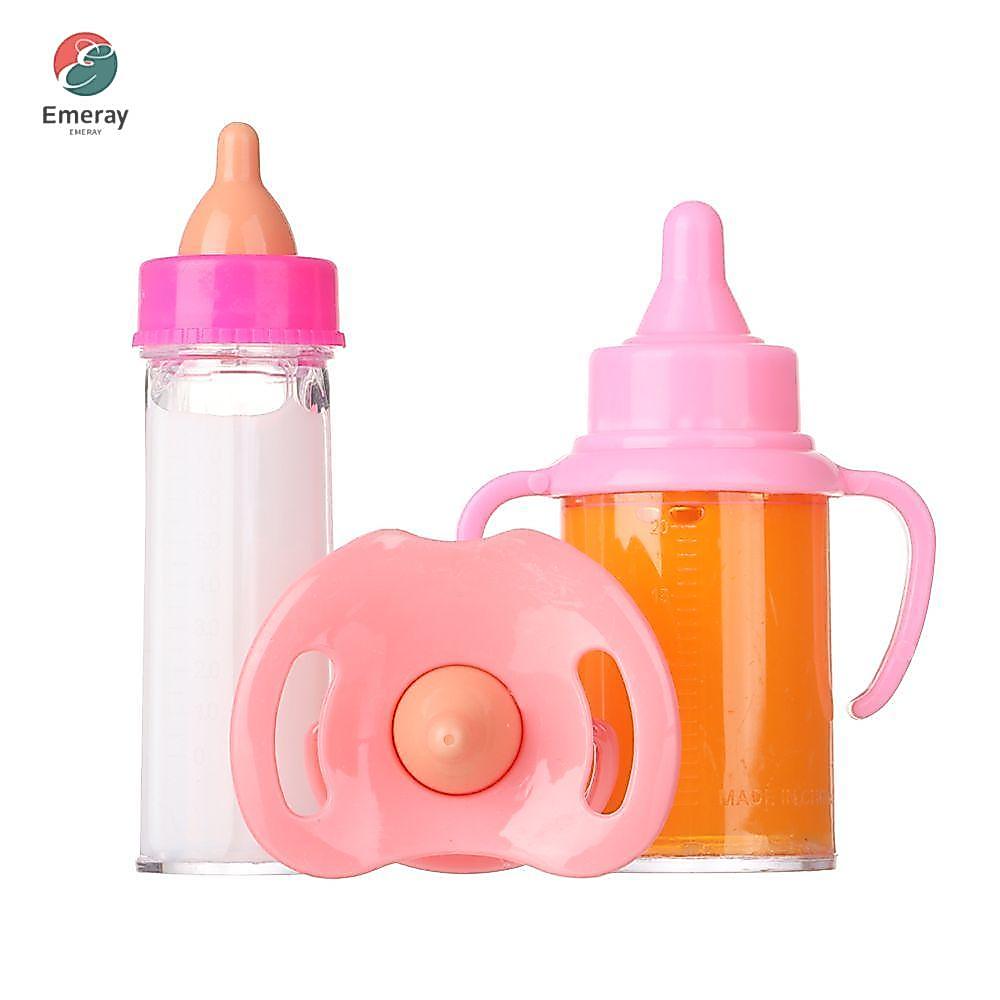 EMERAY ขวดนมวิเศษพอดีตุ๊กตาทารกแรกเกิด 18 นิ้วตุ๊กตาขวดน้ําผลไม้บ้านตุ๊กตา