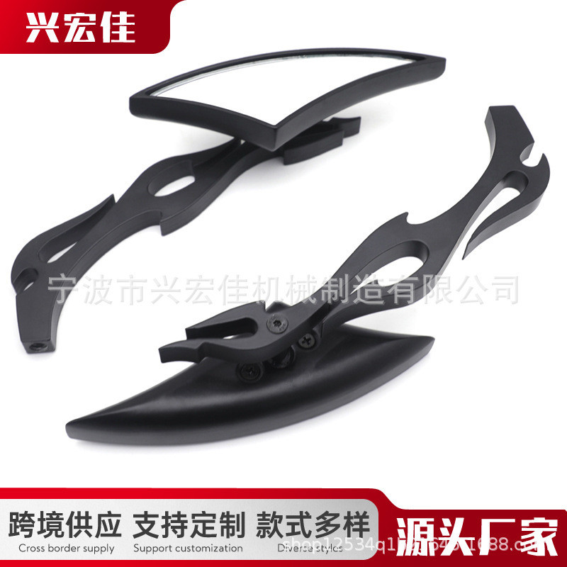 เหมาะสําหรับ Honda, Kawasaki, Suzuki, Yamaha, Harley Cruise Motorcycle No Blind Zone Viewing Angle R
