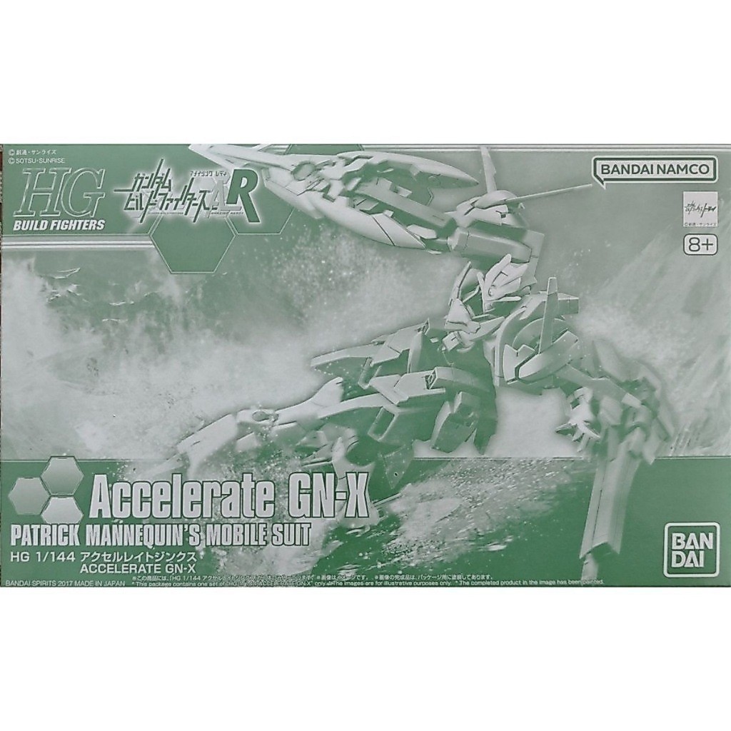 BANDAI PB HG 1/144 Mobile Suit Gundam HGBF เร่ง GN-X GNX-803ACC รุ่นพลาสติก