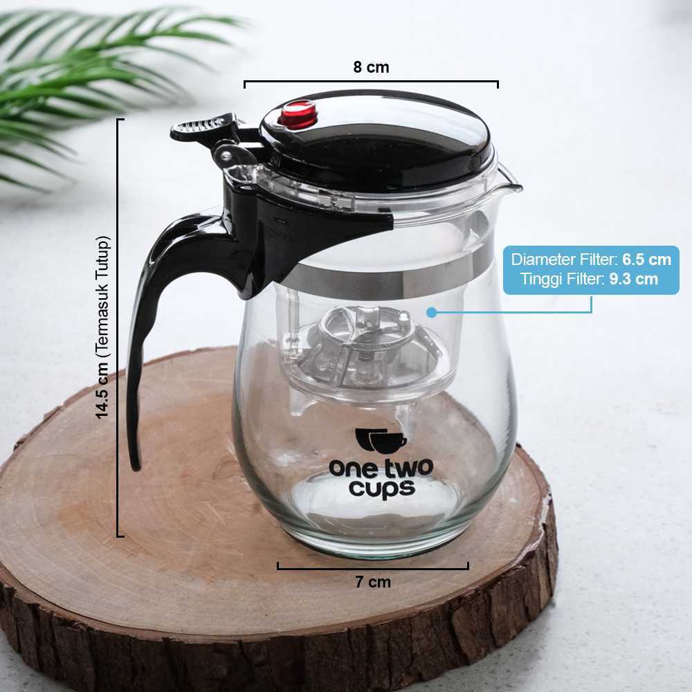 CPTBLISTR Borosilicate Tea Pot กาน้ําชากรองทนความร้อน 500ml - TP-757