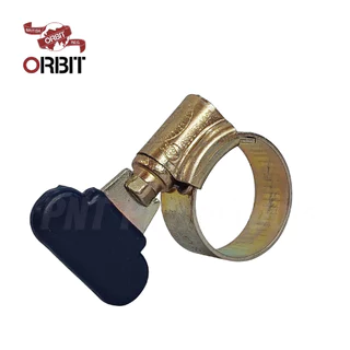 ORBIT เข็มขัดรัดท่อเหล็ก หางปลาหุ้มPVC ผลิตจากเหล็กชุบอิเลคโตรเพลทติ้งทั้งตัว ทนการกัดกร่อน รองรับแรงบิดสูง