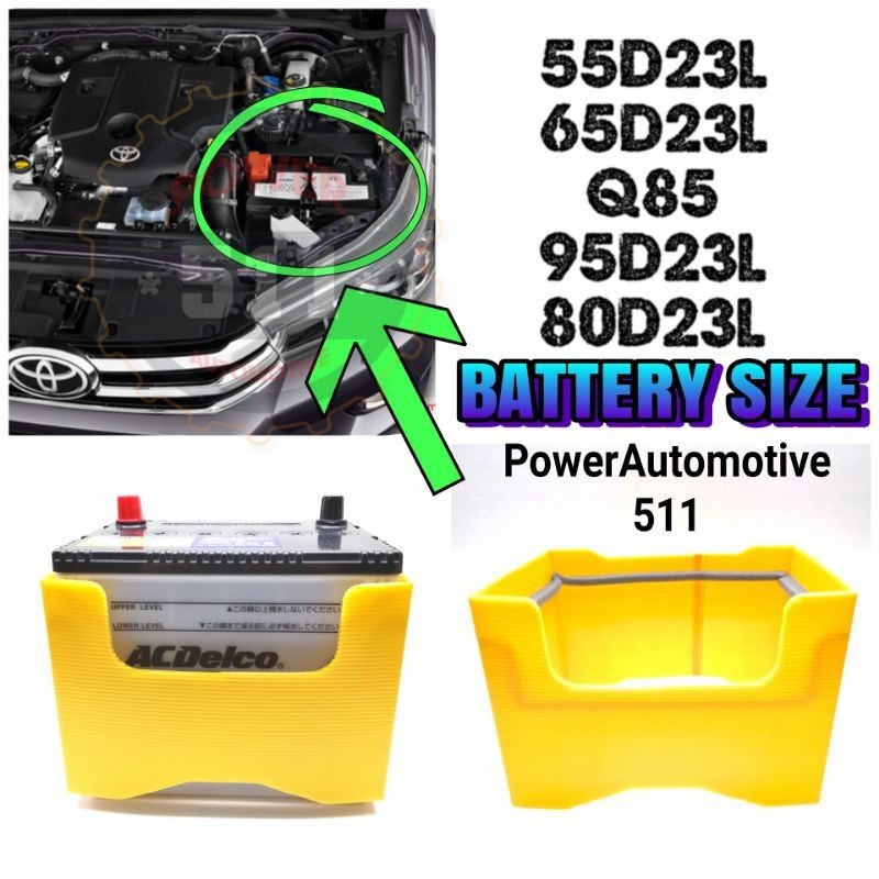 แบตเตอรี่ JACKET DIN55 DIN55L DIN55R Q85 Q95 55D23L 75D23L 115D23L ฝาครอบป้องกันแบตเตอรี่ / ฝาครอบแบ