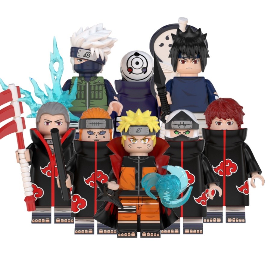 Anime Naruto Action Figure Uzumaki Naruto Uchiha Sasuke Hatake Kakashi Uchiha Obito Hidan Kakuzu ของ