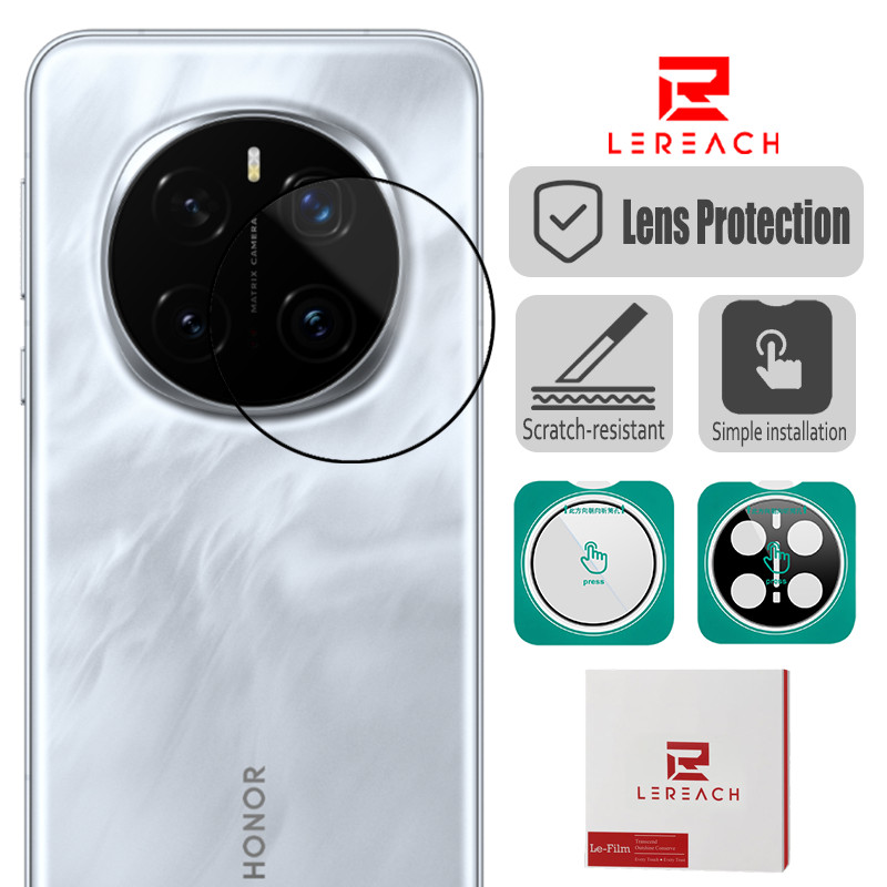 Lenuo & Lereach Anti-Scratch เลนส์ป้องกันฟิล์มสําหรับ Honor Magic 8 7 Pro 6 Pro Magic V5 โทรศัพท์กล้องเลนส์ 2 ชิ้น HD Clear กระจกนิรภัยติดตั้งง่าย