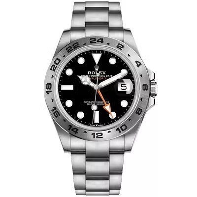 Rolex สไตล์ใหม่ Black Explorer 2 Preserption Collection นาฬิกา Rolex Explorer นาฬิกาผู้ชาย M226570