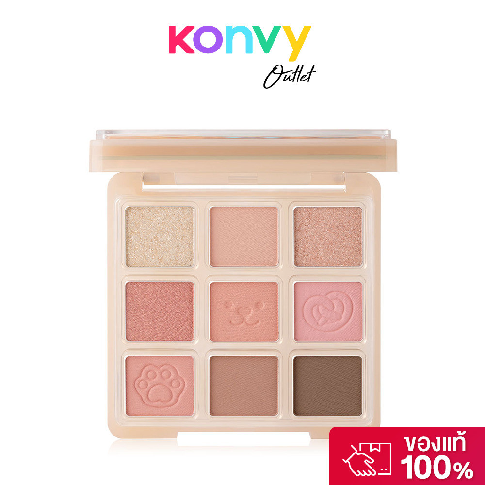 ODBO Sweet Munch Eyeshadow Palette 9g #OD2024 พาเลทอายแชโดว์ 9 เฉดสี.