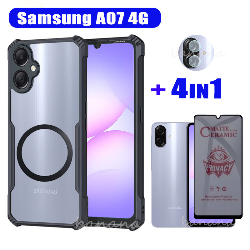 Samsung Galaxy A07 4G เคสโทรศัพท์กันกระแทก Samsung A06 A16 A17 A56 A26 A36 A 07 ฟิล์มกันรอยหน้าจอ+ฟิ