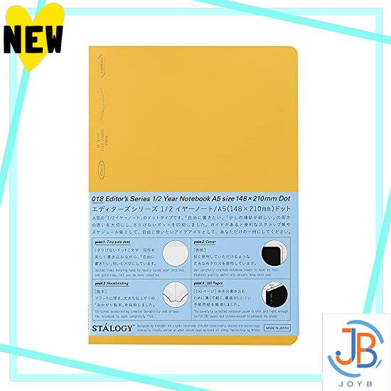 Direct From Japan NITOMS STALOGY Notebook 365 Days Notebook A5 Plain Red S4140