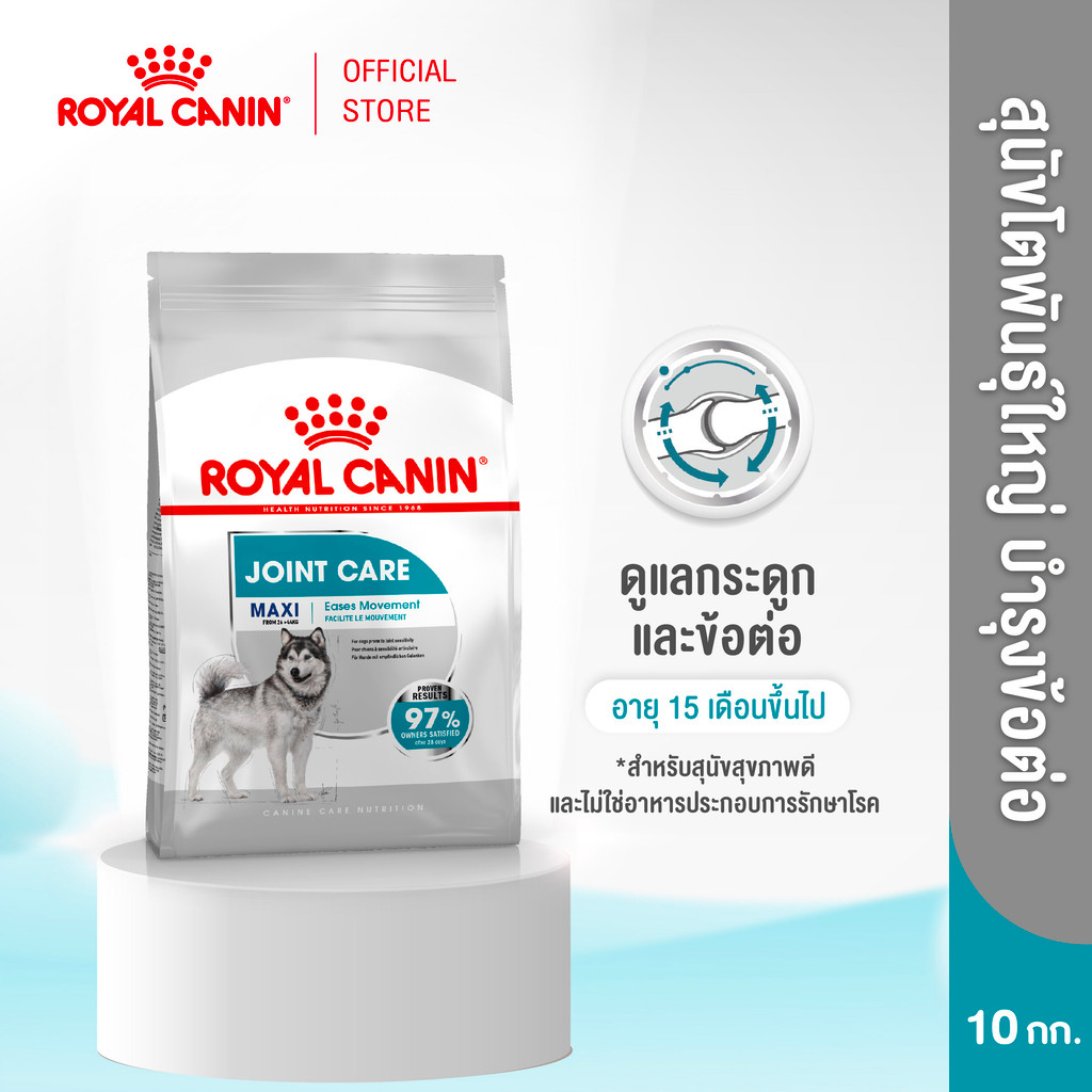 Royal Canin Maxi Joint Care 10kg อาหารเม็ดสุนัขโต พันธุ์ใหญ่ บำรุงข้อต่อ อายุ 15 เดือนขึ้นไป (Dry Dog Food, โรยัล คานิน)