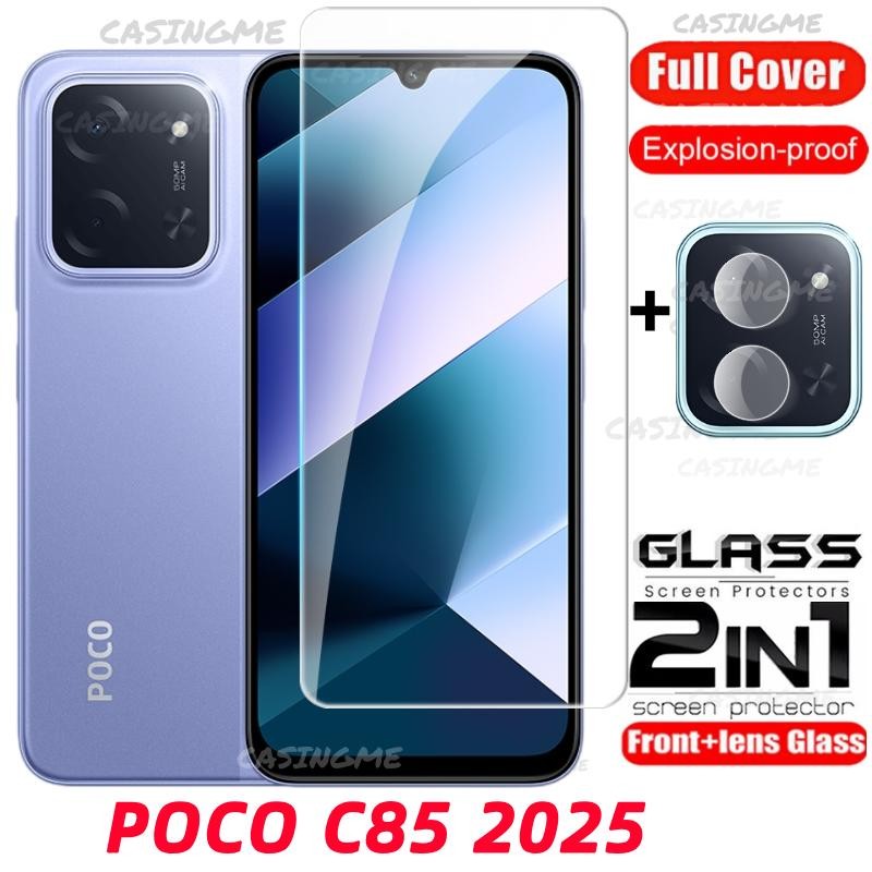 สําหรับ POCO C85 2025 กระจกนิรภัย Flim สําหรับ POCO C85 C 85 POCOC85 85C 4G 5G 2025 ด้านหน้าฟิล์มกลั