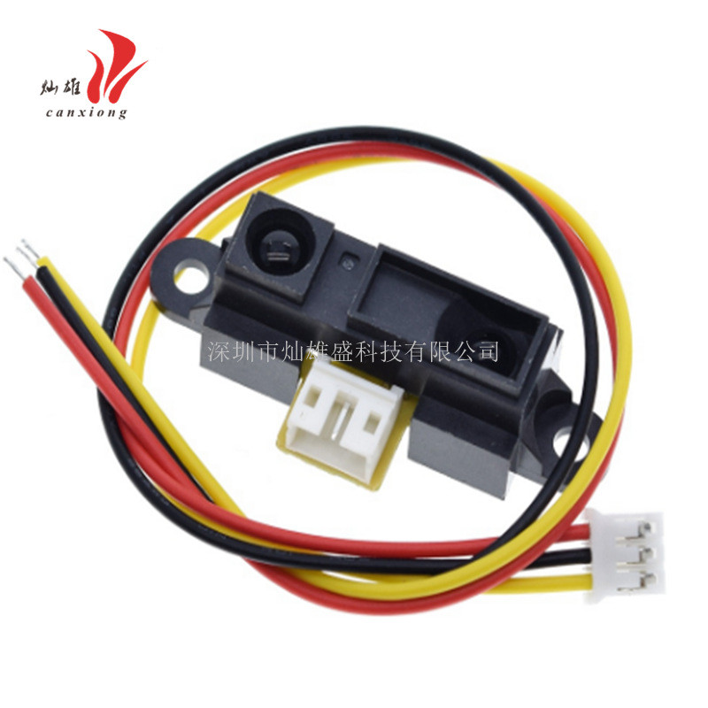 2Y0A21 GP2Y0A21YK0F เซ็นเซอร์เรนจ์ไฟอินฟราเรด GP2D12 การตรวจจับระยะทาง 10-80 ซม.พร้อมสาย