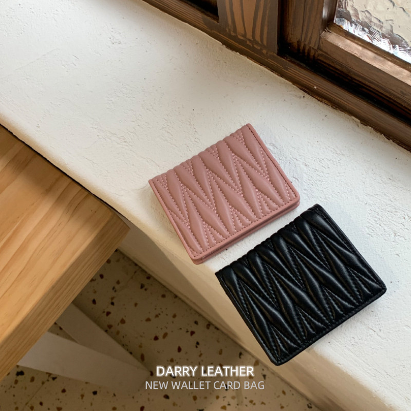 Forever young bester brand กระเป๋ กระเป๋าบัตรพับขนาดกะทัดรัดแฟชั่นหนังแท้สำหรับผู้หญิง