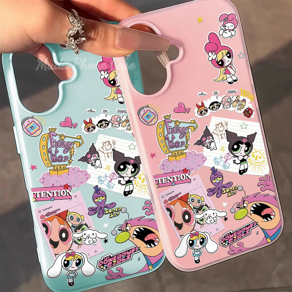 cute กราฟฟิตี้น่ารัก เคสสองชั้นสำหรับไอโฟน11 13 ผู้หญิง case for iPhone11 13promax 15plus 16 14 13 12mini XR/XSMax 7 8 6