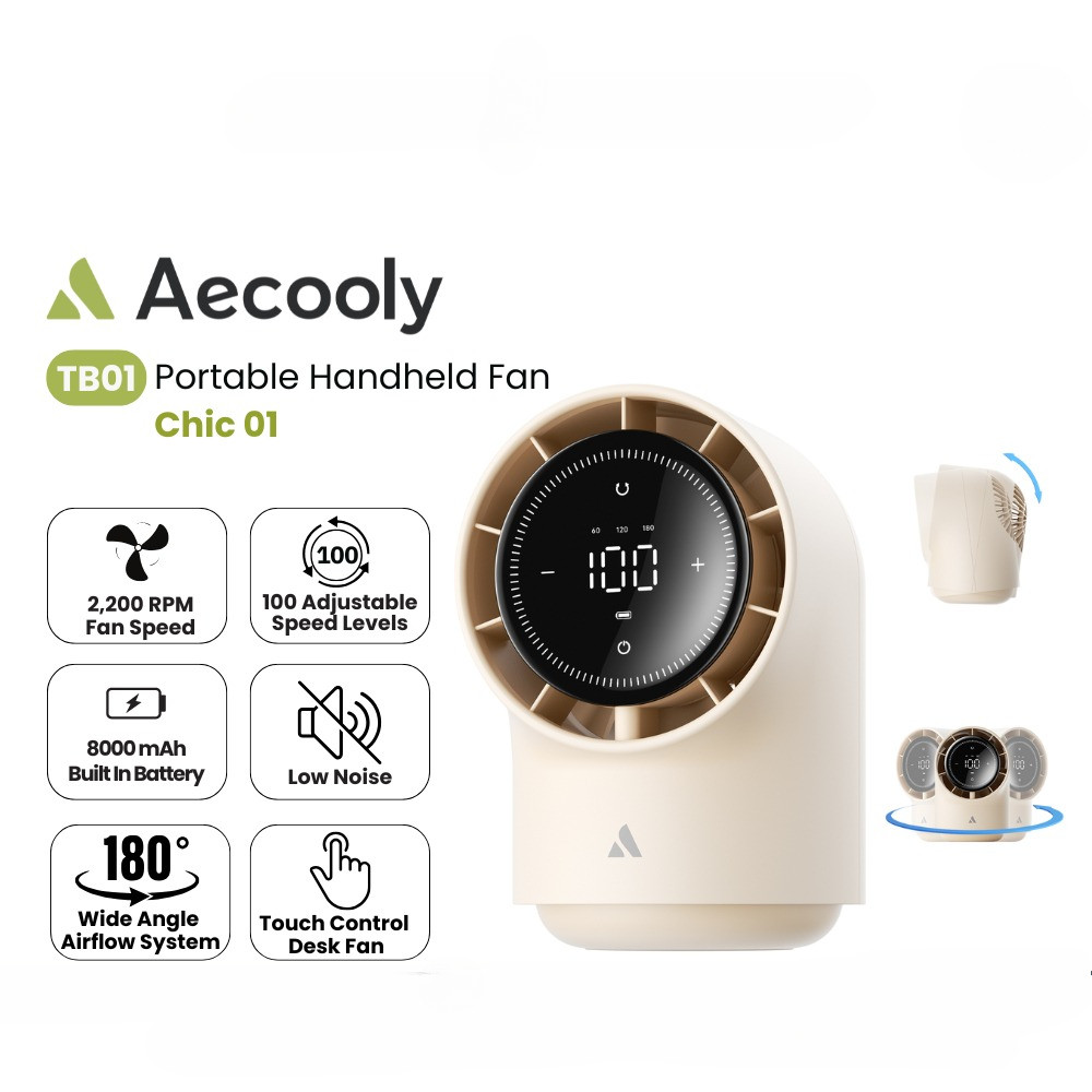 Aecooly Chic 01 - พัดลมตั้งโต๊ะความเร็วสูง Oscilation