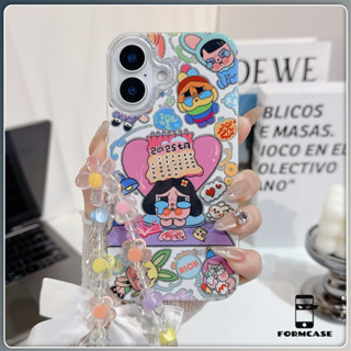 เส้นด้ายขนนกสีเงิน สวยมาก ส่งจากไทย CRY BABY for iPhone 16 1…