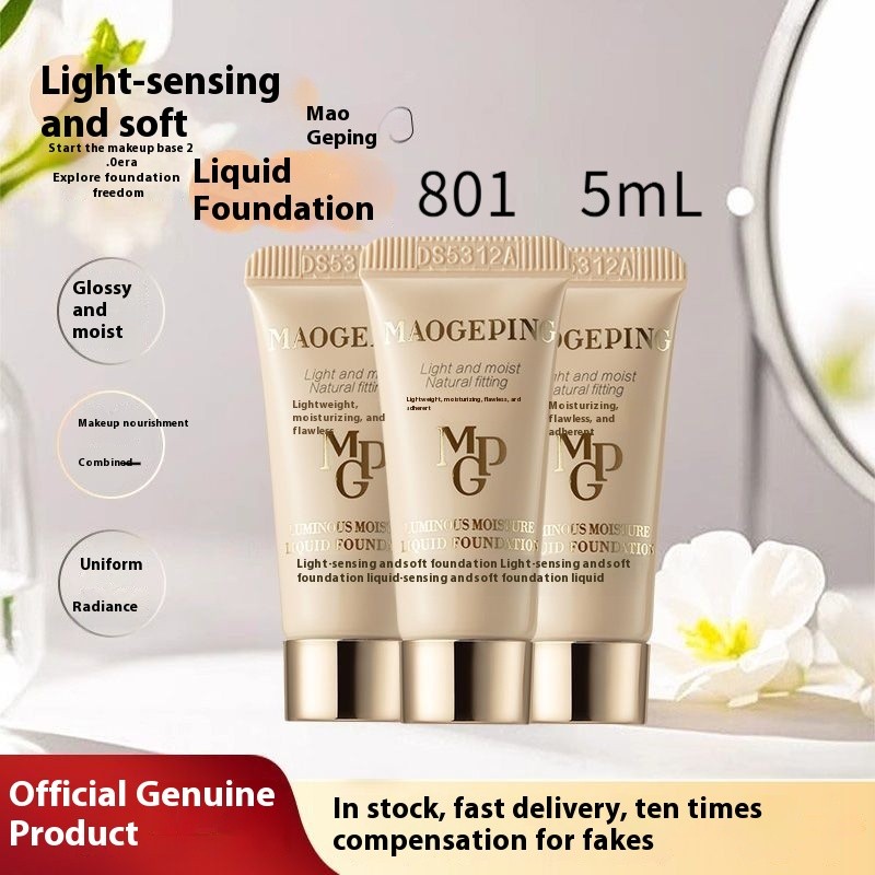 MGP MaoGping Foundation Liquid Light Sensation Soft Foundation ครีมผิว Hydrating คอนซีลเลอร์ Moistur