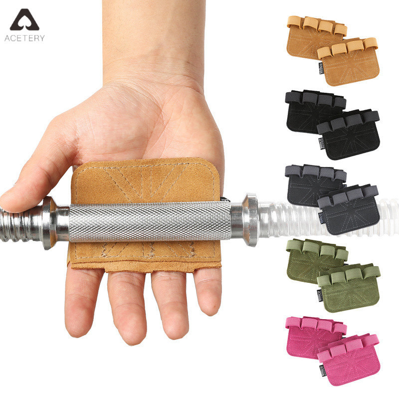 ACETERY ถุงมือยกน้ําหนัก Lifting Grips สำหรับDeadlift และPull-up ในยิม สบายมือสำหรับทั้งผู้ชายและผู้หญิง