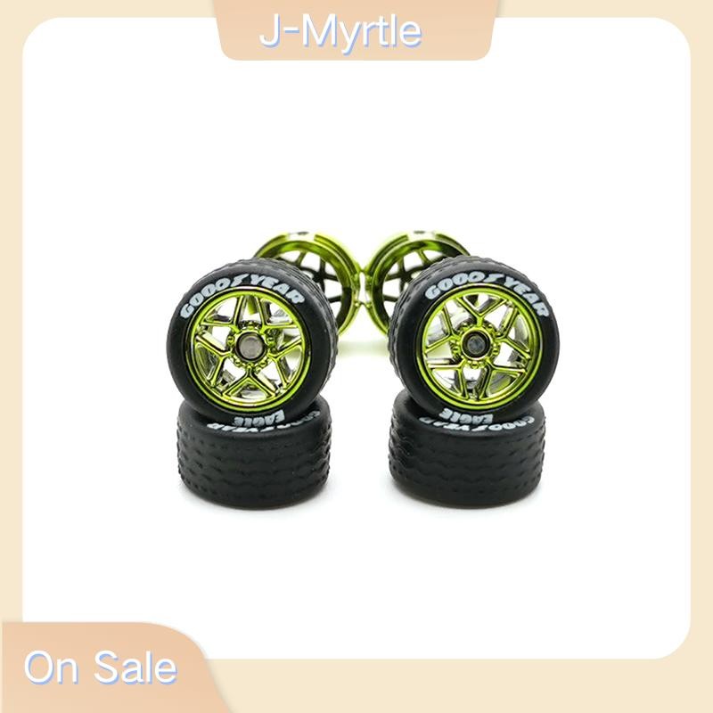 J-Myrtle 1 ชุด 11 มม.1/64 รถล้อที่ถอดออกได้ยางหยัก UV Electroplate MSCP Series สําหรับล้อร้อน/Matchb