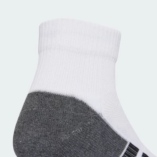 adidas Gym & Training Performance CLIMACOOL Cushioned Quarter Socks 3-Pack Unisex White JD9574
