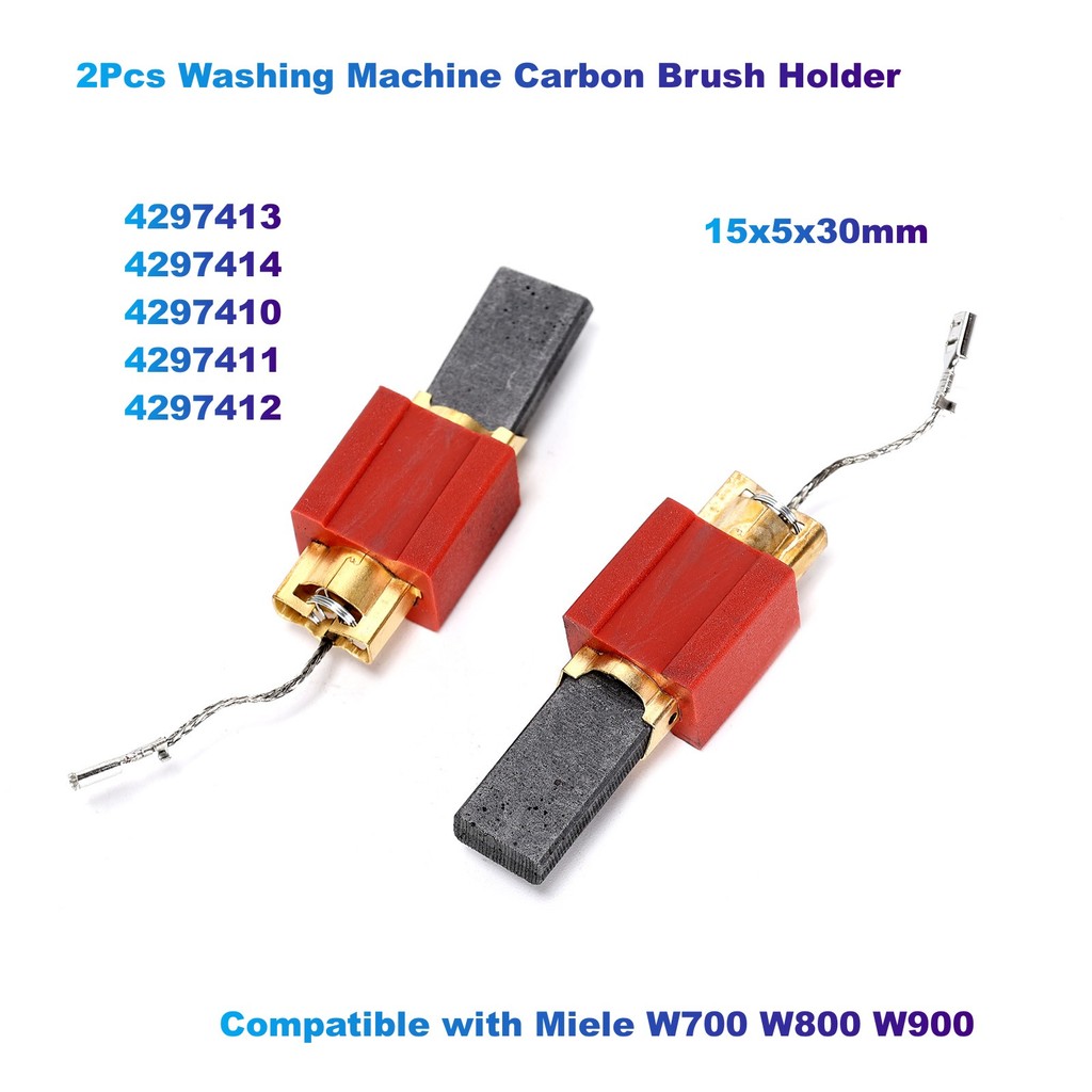 ที่ใส่แปรงคาร์บอนเครื่องซักผ้า 2 ชิ้น 4297413 4297414 4297410 4297411 4297412 (15x5x30mm)เข้ากันได้ก