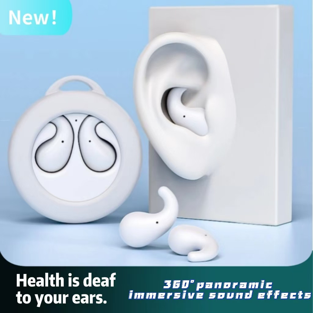 ขายร้อน P2-AIR แบบพกพา Mini Fit ซ่อนไร้สายบลูทูธ 5.3 หูฟังแสงอัลตร้าและ Slim Sleep Earb
