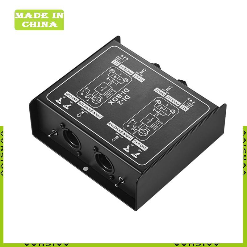 AA Passive DI Box Direct กล่องฉีดเสียงต่ํากีตาร์เบส ChannelConverter
