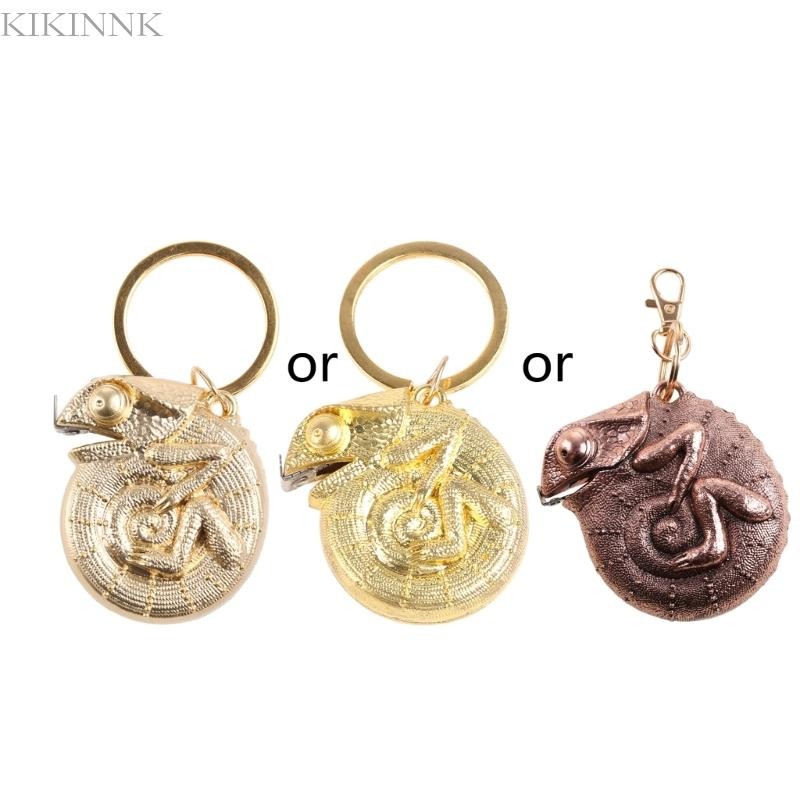 KIKIN วัดทองเหลืองสัตว์เท้าเมตริกเทปวัด Cha-meleon เทปแบบพกพาสําหรับกระเป๋า