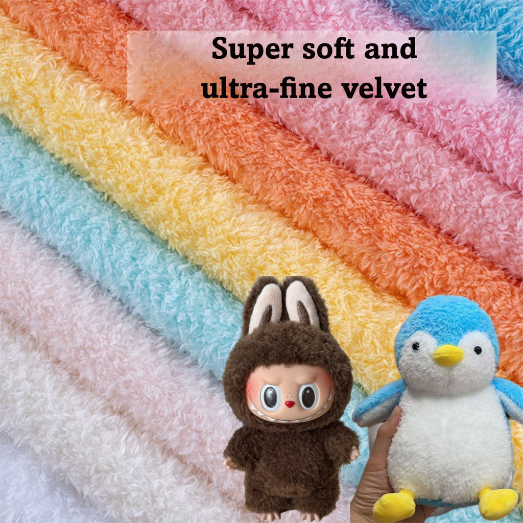 5mm New Arctic Velvet Spray fur Short Pile Micro Curl Handmade DIY fur Fabric