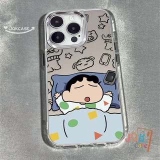 เคส ชินจัง เคสไอโฟน16 สำหรับ IPhone 17 12 13 16 15 11 14 Pro Max XR XS X 7Plus 8Plus Max 7 8 Plus SE เปลือกอ่อน เคสโลหะ