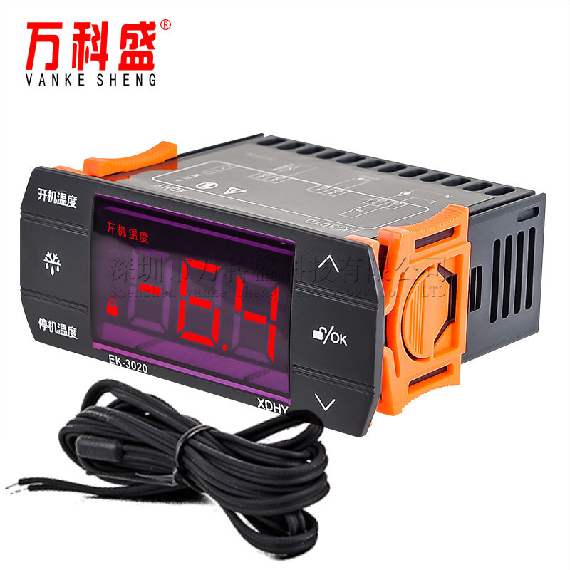 ตู้เย็นตู้แช่แข็งเทอร์โมความแม่นยําสูง EK3020 เครื่องทําความเย็น Frosting Controller ตู้แช่แข็งเกาะต