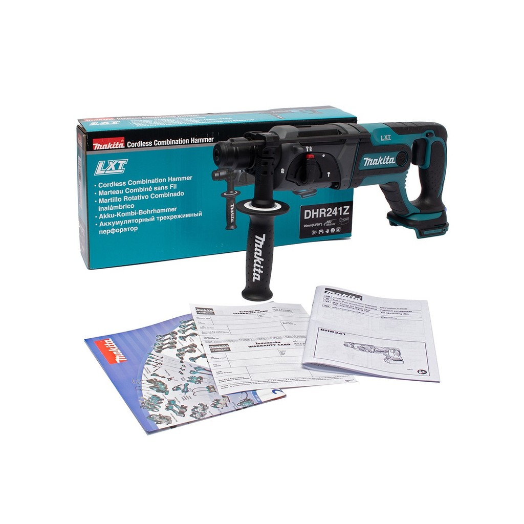 MAKITA สว่านโรตารี่ไร้สาย 18 โวลต์ ขนาด 20 มม. รุ่น DHR241Z ใช้กับดอกสว่าน SDS PLUS ไม่รวมแบตเตอรี่-