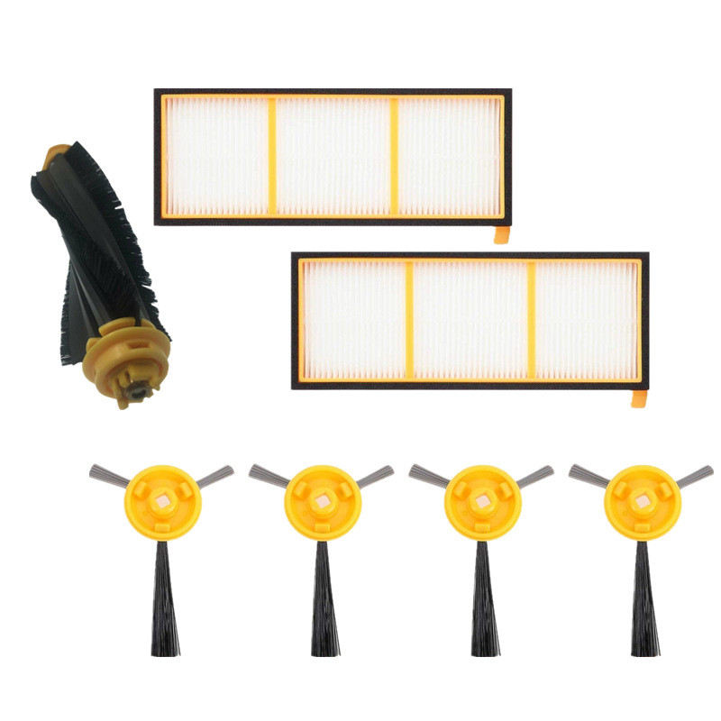 เหมาะสําหรับ Shark RV700, RV720, RV750, อุปกรณ์กวาดแปรงหลักแปรงด้านข้างชุดกรองตาข่าย