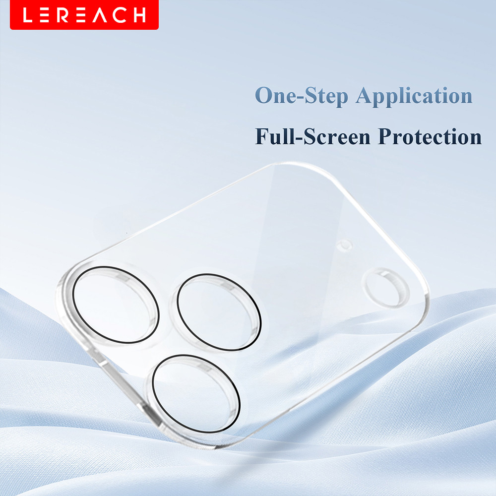 Lerach ตัวป้องกันเลนส์กล้องกระจกนิรภัยสําหรับ iPhone 17 Pro Max / iPhone Air / 17 Pro ความโปร่งใสสูงทนต่อการขีดข่วน