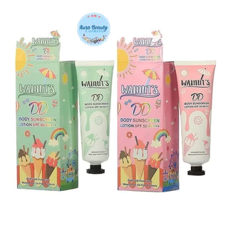 (1หลอด) Walnut's DD Body Sunscreen Lotion SPF50 PA+++ 135g. วอลนัท ดีดี บอดี้ ซันสกรีน โลชั่น spf50