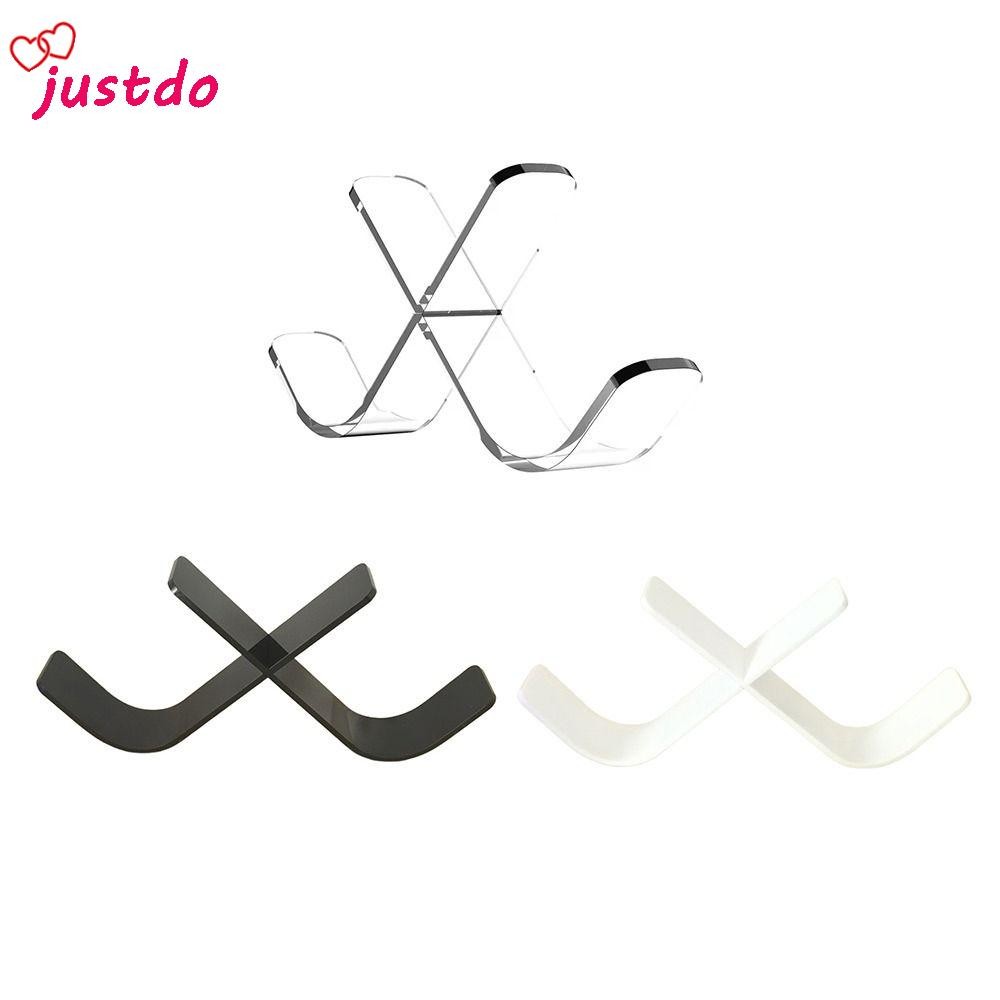 JUSTODO Ice Hockey Puck Display Stand Holder, โปร่งใส Triple Hockey Puck Display, อะคริลิคกีฬาตกแต่ง