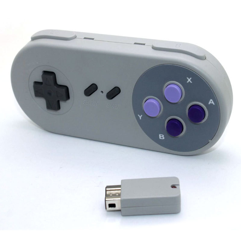 ใหม่ SNES mini 2.4G Wireless Handle SNES Classic mini Super Console Gamepad
