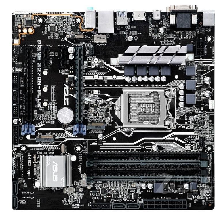 ใหม่ Asus/Asus Z270M-PLUS เมนบอร์ด M-ATX Board 1151 Pins รองรับ i7 7700K DDR4 หน่วยความจํา