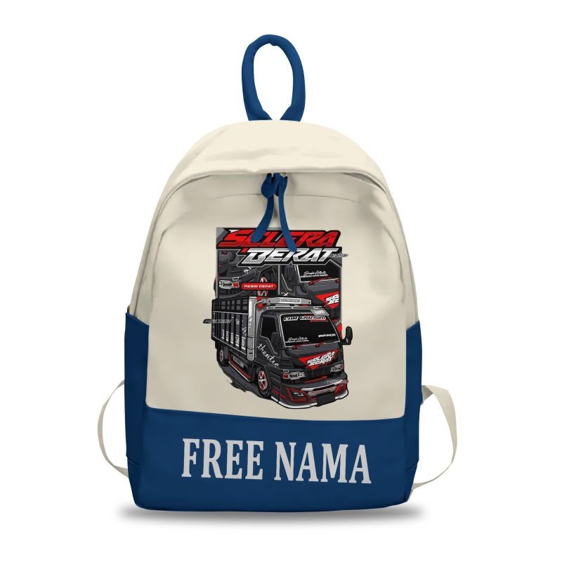 กระเป๋าเป้เด็ก SCLERA HEAVY วัสดุผ้าฝ้ายพรีเมียม ชื่อฟรี