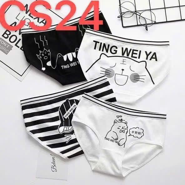 Cool Cat CS24 - Combo กางเกงลายดอกไม้เท่ๆ 5 ตัว ผ้าคอตตอน - ไซส์ ML