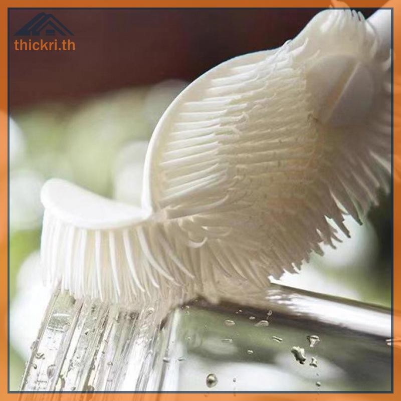 TT ถ้วยทําความสะอาดแปรงด้ามยาวขวดทําความสะอาดซิลิโคนขวดนม Wineglass ถ้วยทําความสะอาดครัวเรือนแก้วแก้