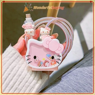 WBTH น่ารัก Charger Data Cable Case สําหรับ 20W Charger Case Protection Cover Winding Kit Anti-break ป้องกัน Vary